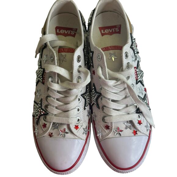 Custom Levi’s All Star  Low-Top Sneakers tennis shoes Mens 8.5 Wmn 10 Pre-owned - Picture 6 of 10